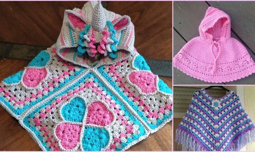 Baby Poncho Free Crochet Patterns