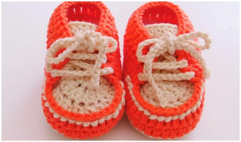 Crochet Baby Sneakers Free Pattern
