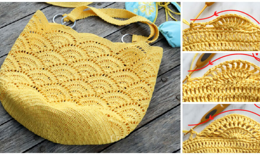Crochet Giant Shell Stitch Beach Tote Pattern
