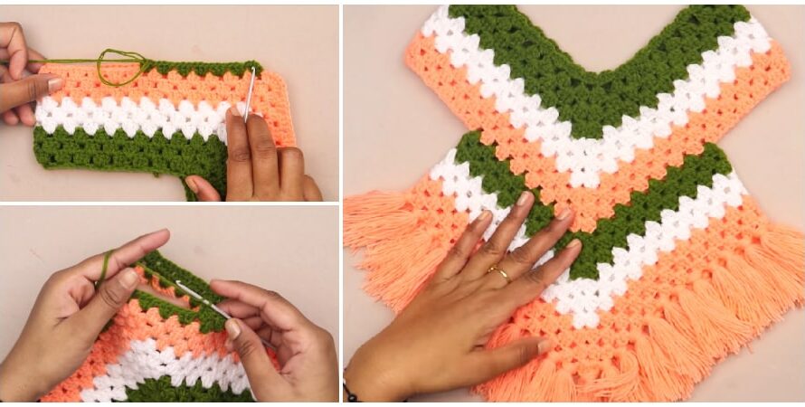 Easy Crochet Poncho Dress – Learn to Crochet