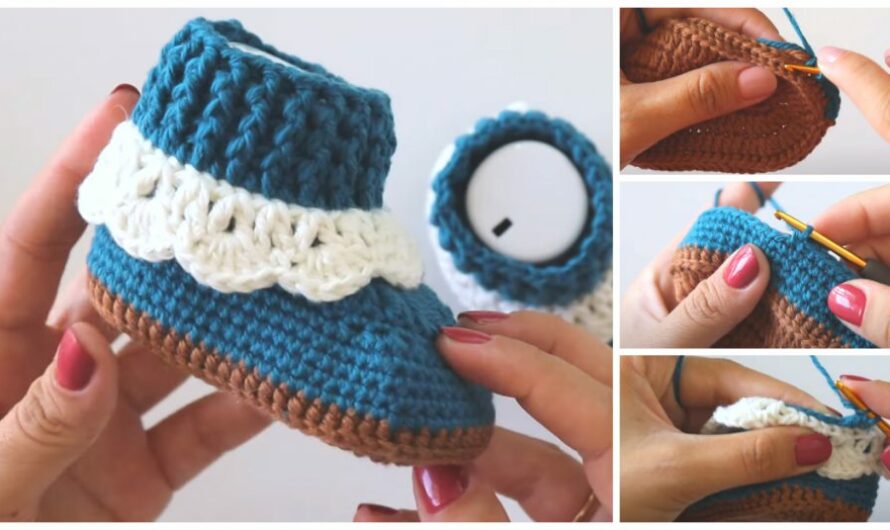 How To Crochet Cute Baby Booties For Beginners