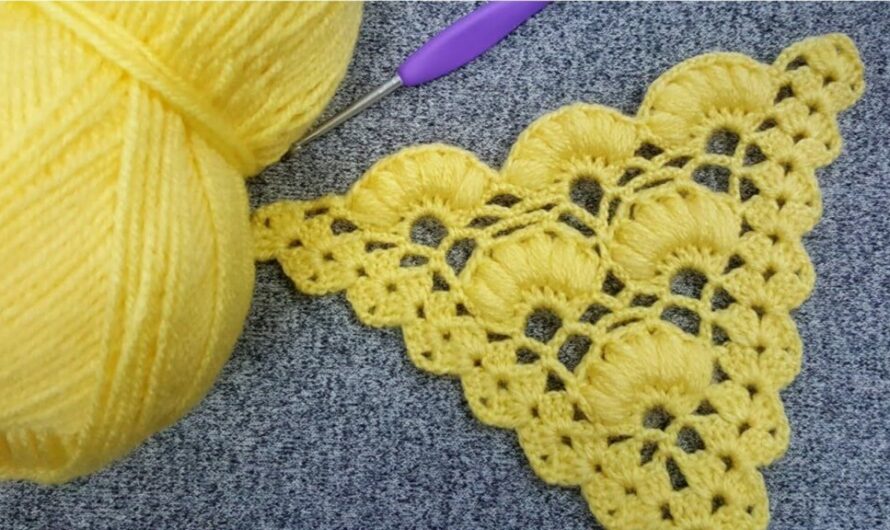 MAKE A BEAUTIFUL SHAWL BY LEARNING THIS CUTE PATTERN / FREE COURSE-TUTORIAL