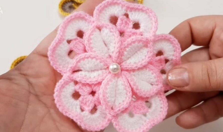 BEAUTIFUL CROCHET FLOWER CAN YOU MAKE