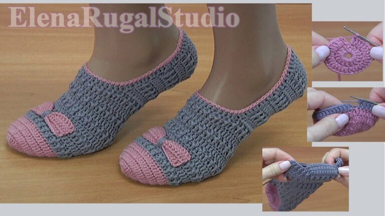 CROCHET LOVELY SLIPPERS VIDEO TUTORIAL