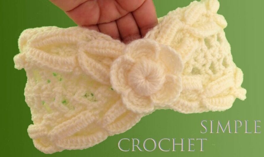 HOW TO CROCHET A HEADBAND WITH FLOWER