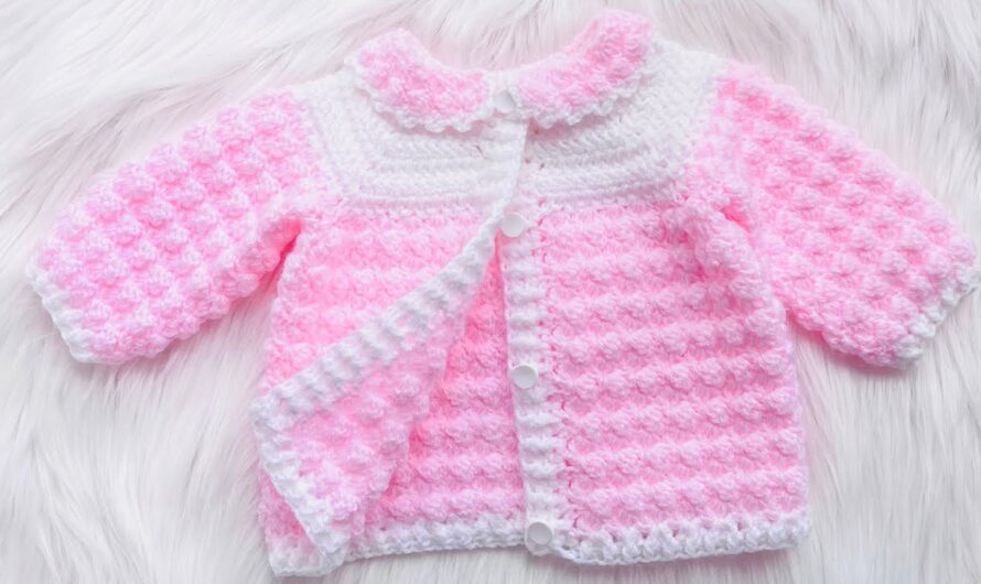 EASY CROCHET LITTLE IVY BABY CARDIGAN