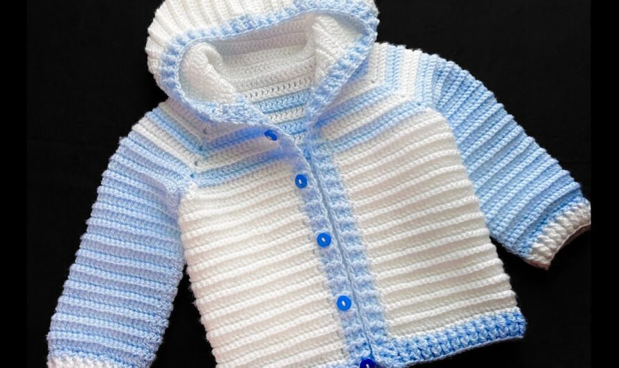 HOW TO CROCHET: Cardigan Sweater for Boys and Girls