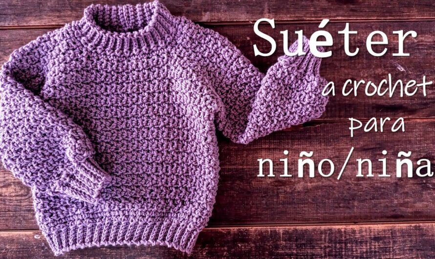 Crochet sweater/jumper for boys/girls Step by step and SUPER EASY!