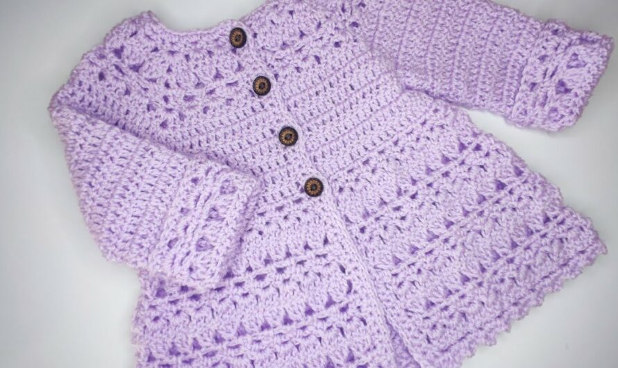 How to Crochet an “End of Summer” Baby Cardigan