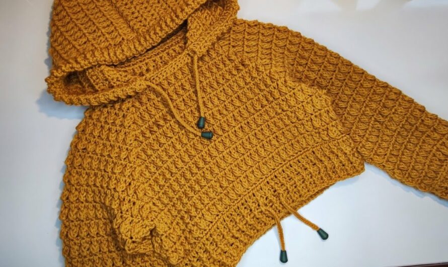 How to Crochet a “November” Hooded Sweater for Children