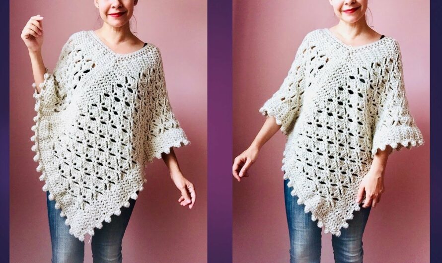 Easy crochet poncho