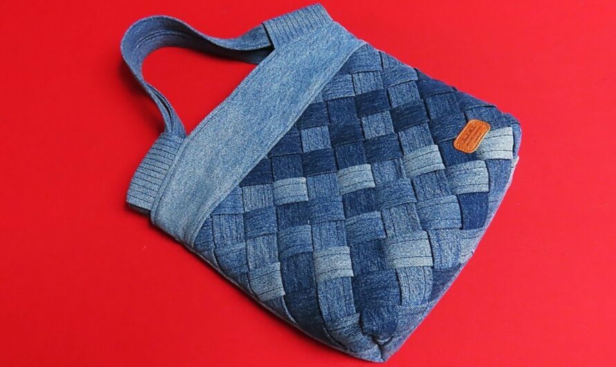 How to Sew a Weaving Tote Bag from Old Jeans