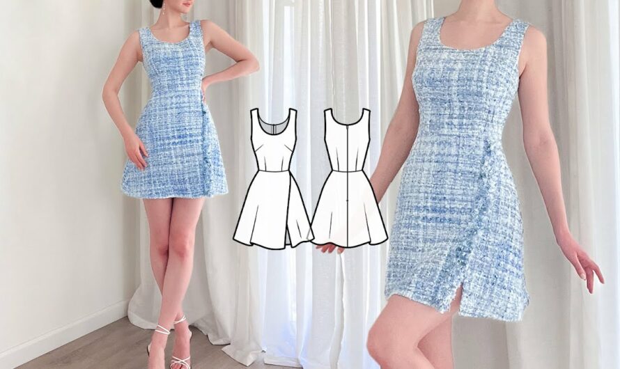 How to Sew a CHANEL-Inspired Tweed Mini Dress