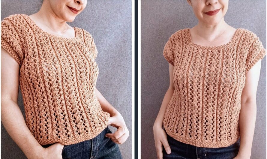 EASY Two-Needle Knitted Blouse for Women