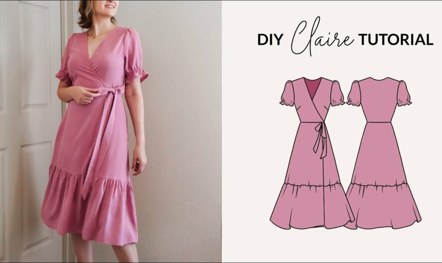 Effortless Elegance: Crafting Your Own Wrap Dress with Puff Sleeves