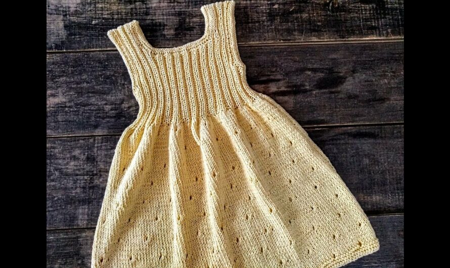 Step-by-Step Guide to a VERY EASY Knitted Dress for Girls (Sizes 2, 4, 6)