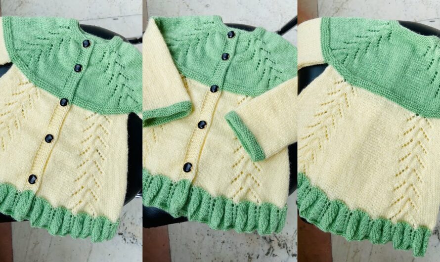 Knitting a Beautiful Baby Frock-Cardigan