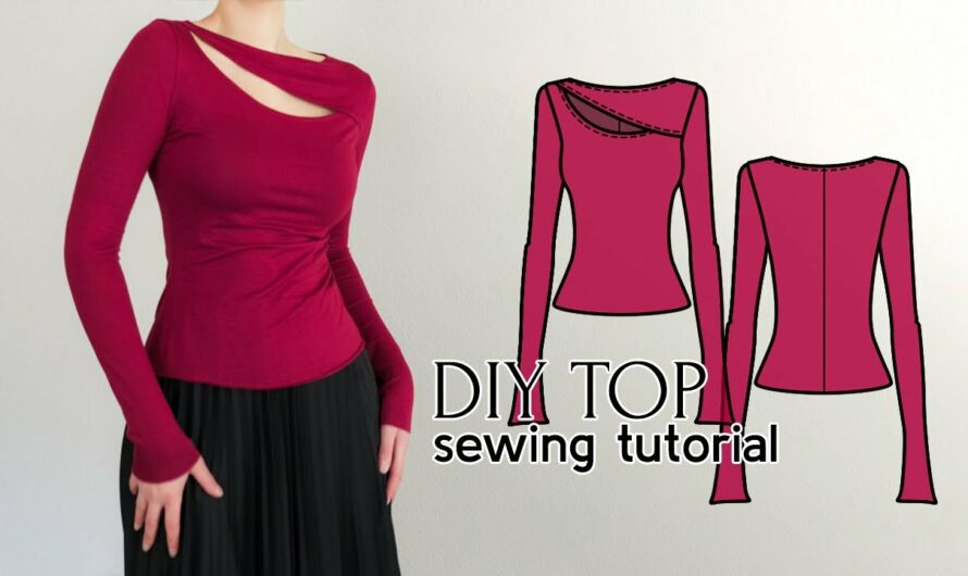 Modern Reveal: Crafting Your Own DIY Cut-Out Illusion Top + Sewing Pattern Guide