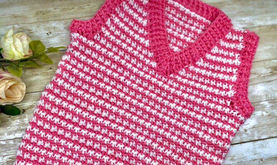 Crocheting a Chic Houndstooth Vest