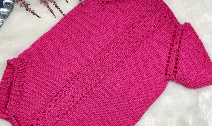 Knitting a Baby Bodysuit and Romper on Two Needles 🌸