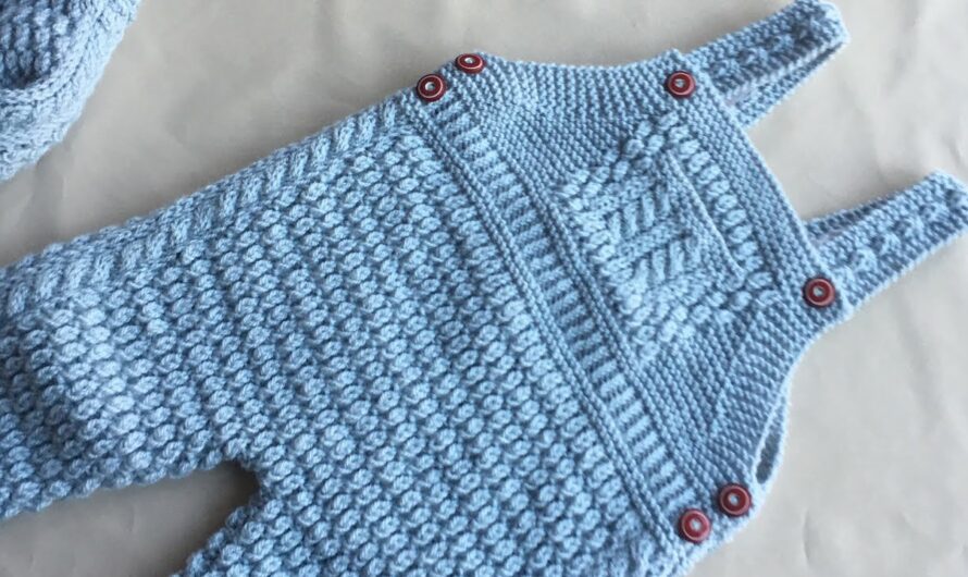 Hand-Knitting a Delightful Dungaree for Your 1-Year-Old Baby