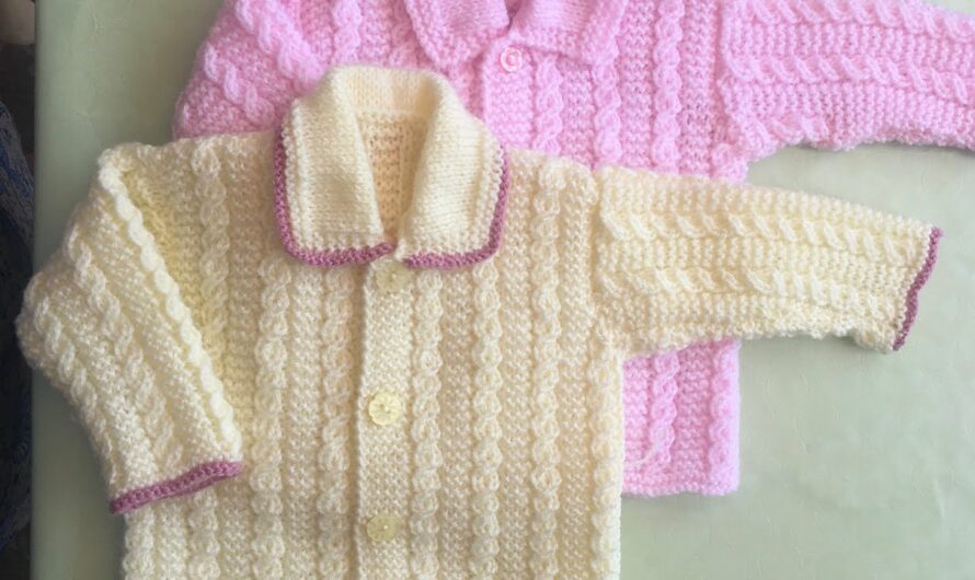 How to Knit a (0-3 Month) Size Baby Cardigan