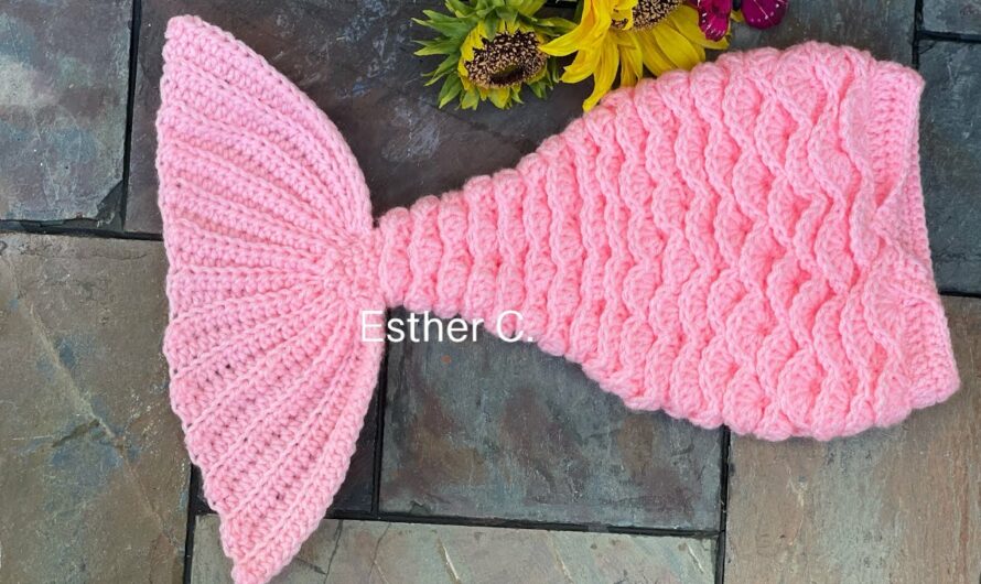 Crochet mermaid tail for babies, step by step