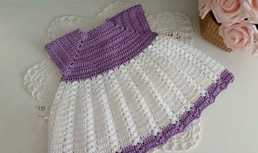 Lavender Dreams: Your Two-Tone Crochet Baby Skirt