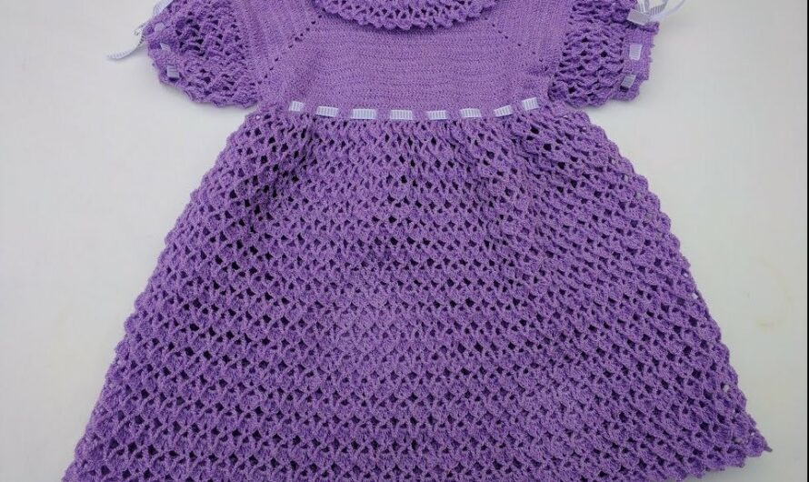 Crocheting a Dreamy Lilac Dress for Girls