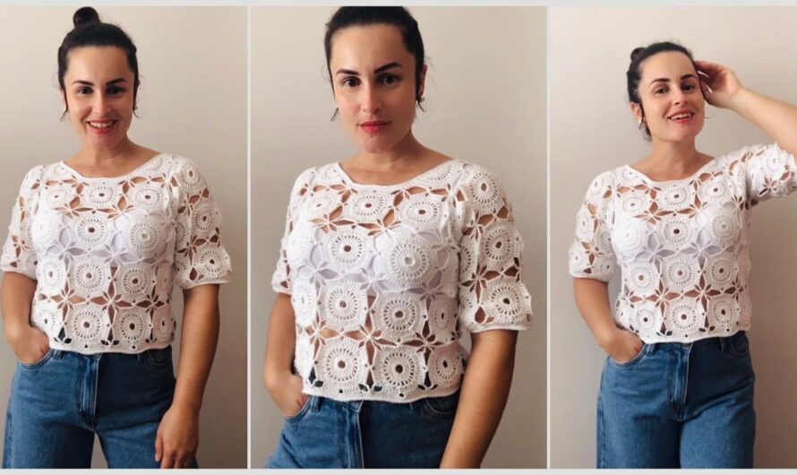 The Lia Crochet Blouse – Cléa Double Edition