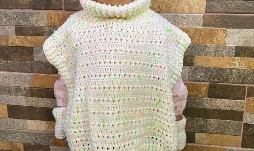 Crocheting a High-Neck Vest or Poncho