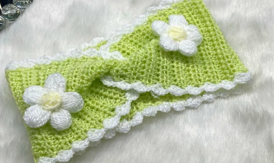 Little Lemon Headband Crocheted 🍃🍋🍃