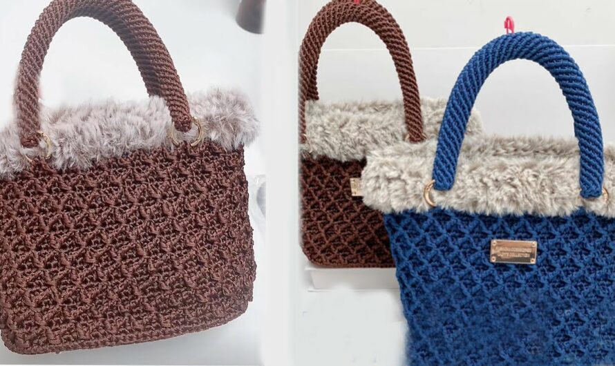 👜 How to Make an Elegant Diamond Pattern Crochet Bag – Free Step-by-Step Tutorial