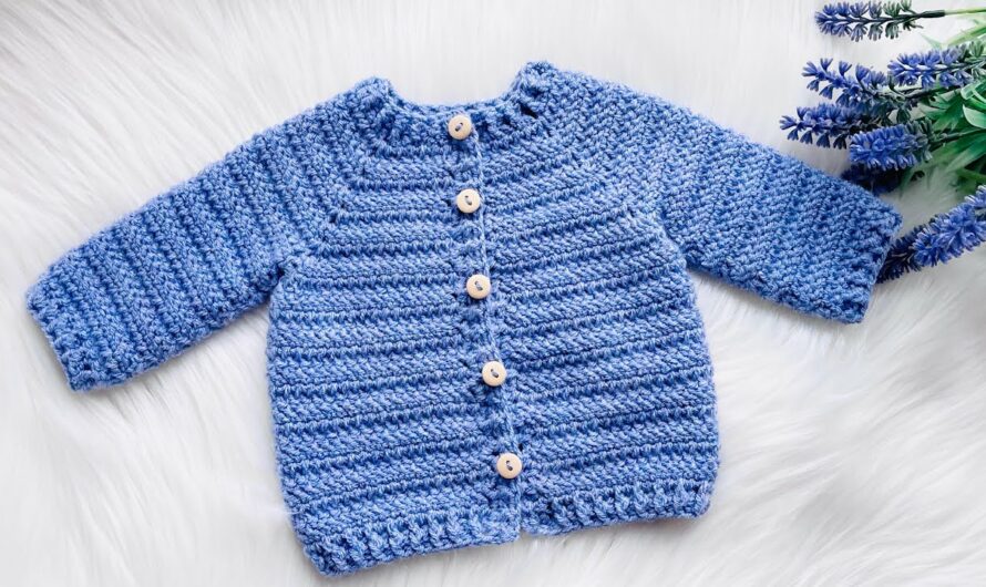 How to Crochet a Baby Cardigan 🧶👶