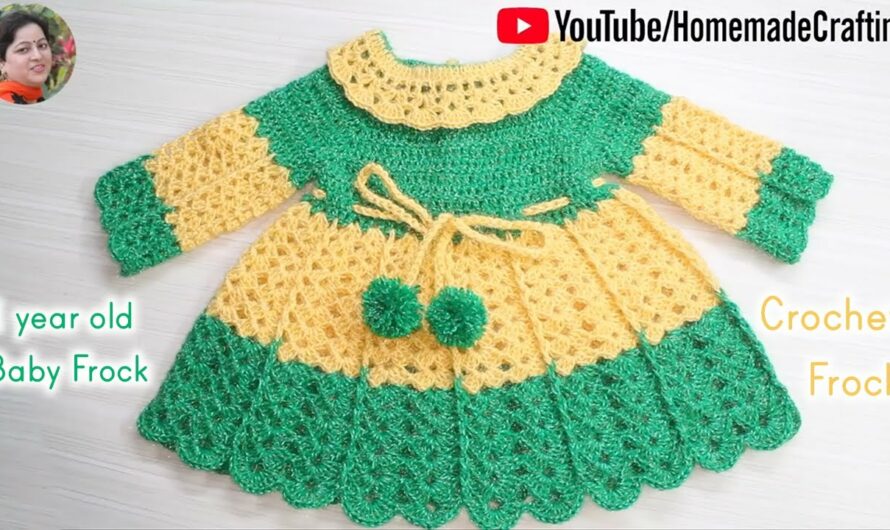 🧶 How to Make a Crochet Woolen Frock for a 1-Year-Old Baby: Step-by-Step Guide