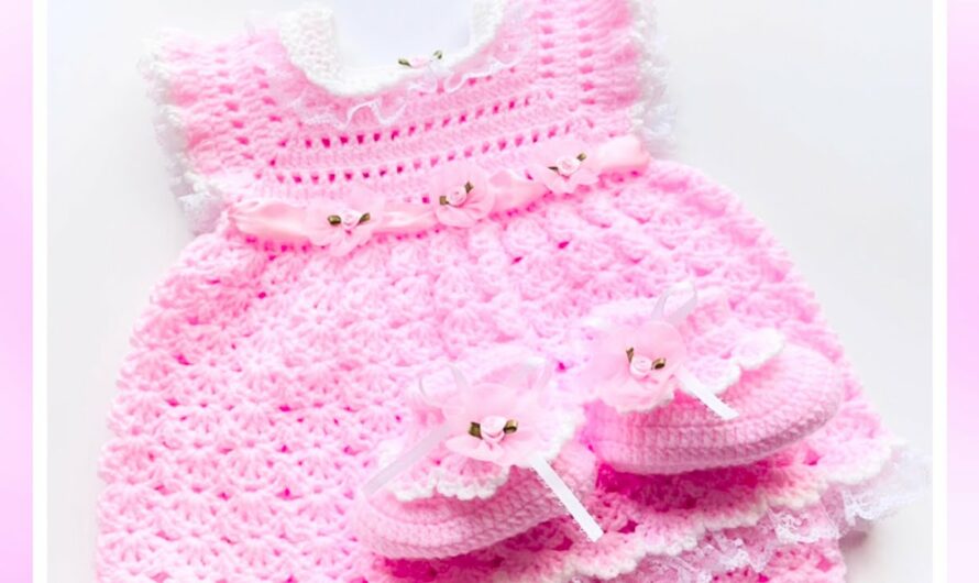 Beautiful Crochet Pattern for Baby Girls 🧶👶