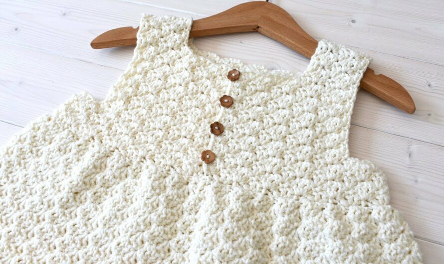 👗 How to Crochet a Girl’s Pretty Shell Stitch Dress