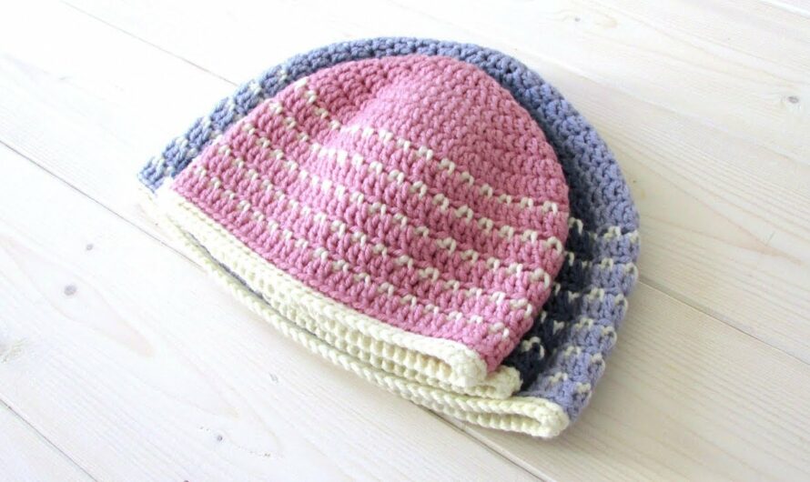 🧶 How to Make a Crochet Fleck Stitch Hat – A Step-by-Step Guide