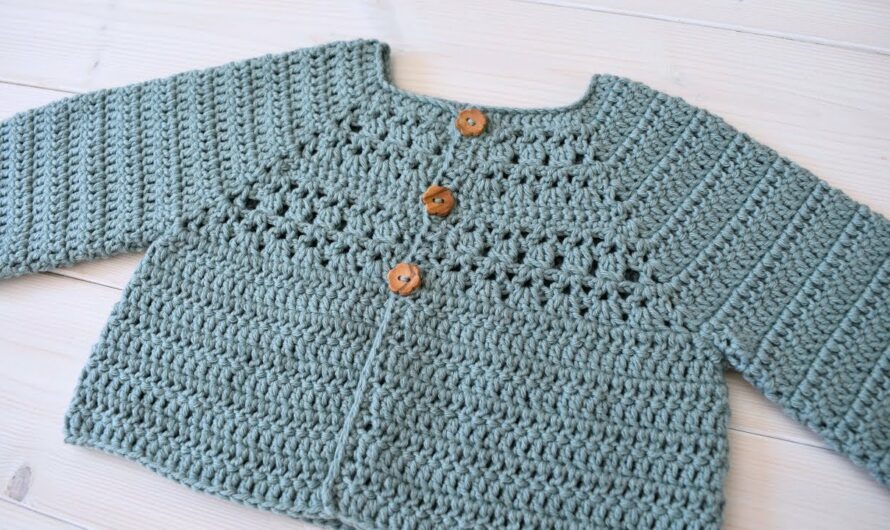 How to Crochet a Pretty Baby Cardigan: A Step-by-Step Guide for Beginners