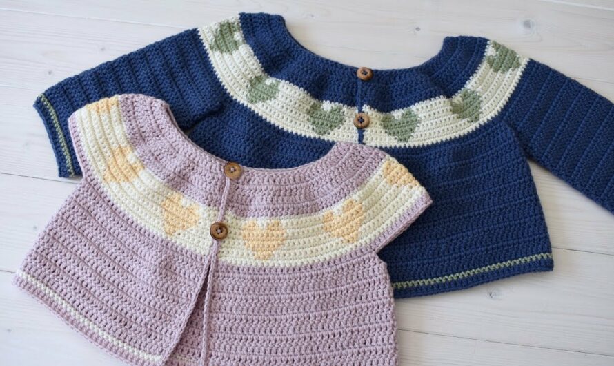 🧶 How to Crochet a Children’s Cardigan: A Complete Step-by-Step Guide