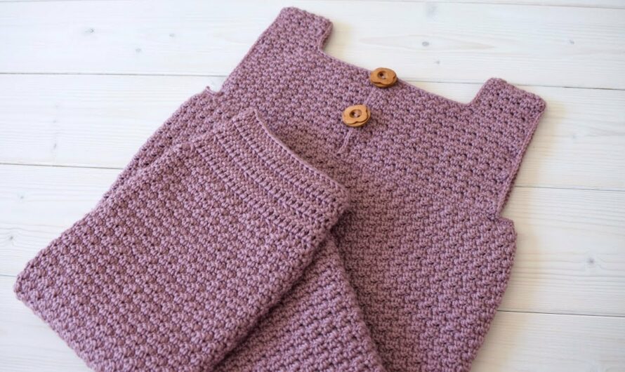 🧶 How to Crochet Baby & Children’s Textured Dungarees: A Step-by-Step Guide