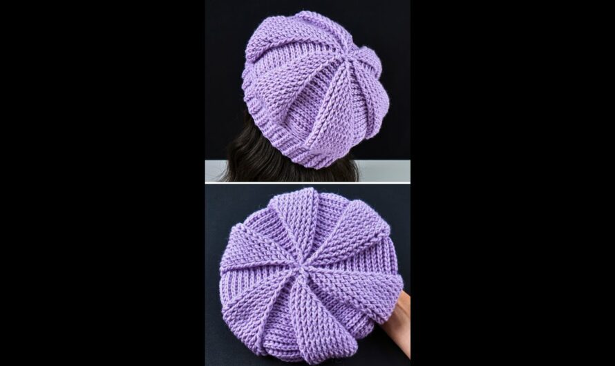 🎨 How to Make an Easy Crochet Beret Hat