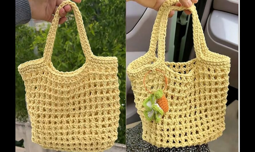 🧶 Super Easy Crochet Bag Tutorial – Using a Simple Crochet Stitch