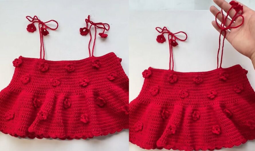 🌸 How to Make a Flower Crochet Suspender – Step-by-Step Tutorial for Beginners