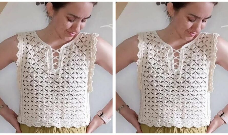 💖 How to Make a DELICATE😍🔥 Crochet Women’s Blouse Top