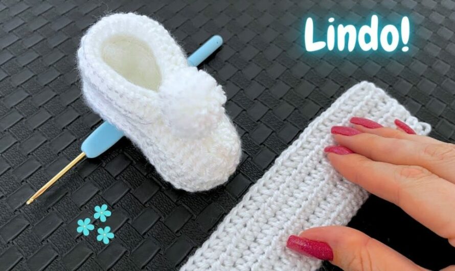 SIMPLE AND EASY CROCHET SHOES