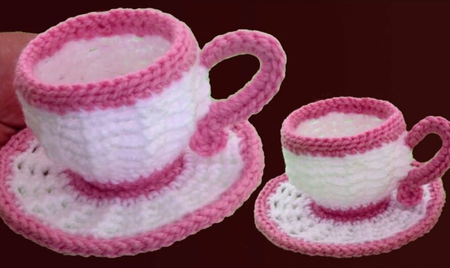 Crochet Your Own Elegant Tea & Coffee Cup Set for Stunning Home Decor
