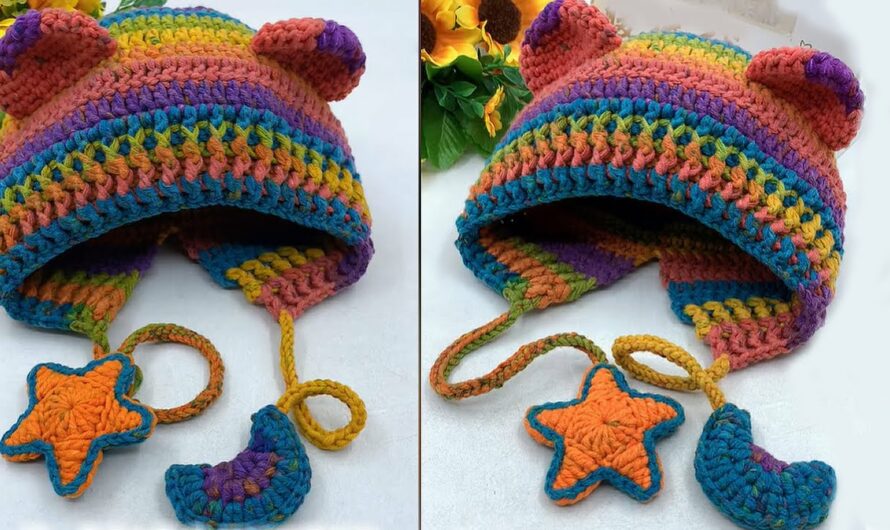 Easy Crochet Bear Beanie