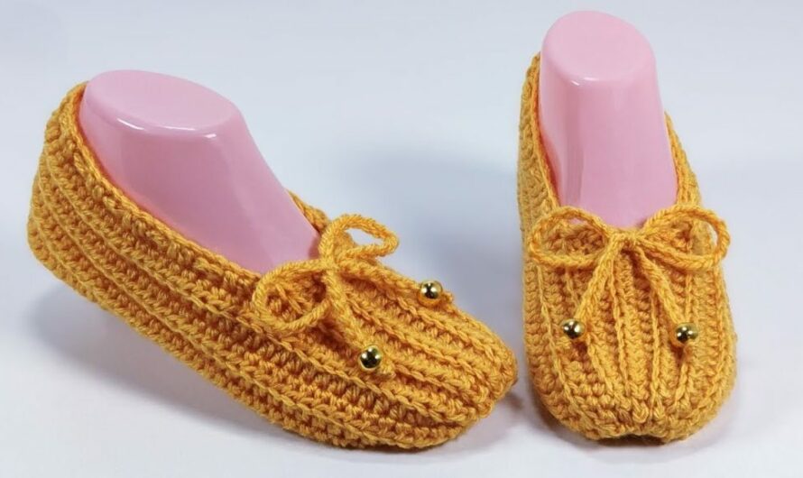 Very easy crochet slipper
