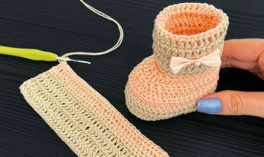 How to Crochet Baby Booty Shoes in Orange Color – Step-by-Step Guide